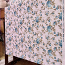Blue Roses Cotton Fabric | Width - 240cm