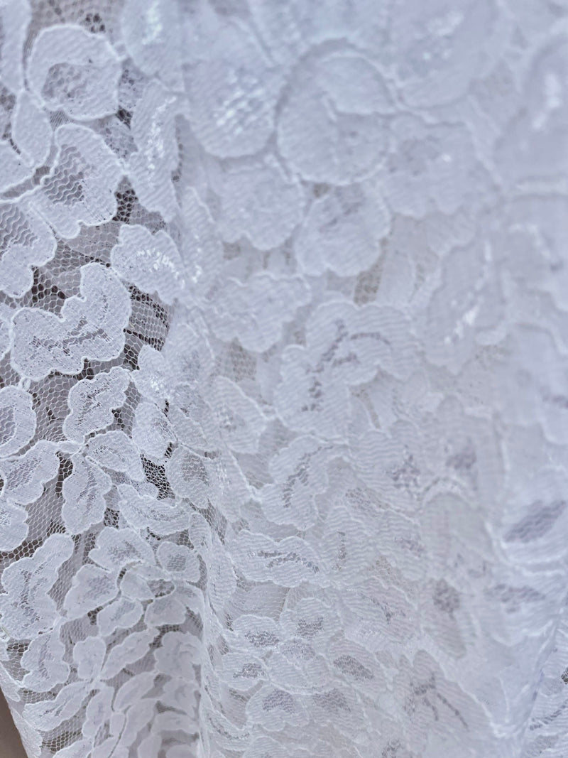 White Lace Fabric | Width - 100cm