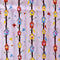 Birds Houses Cotton Fabric | Width - 115cm