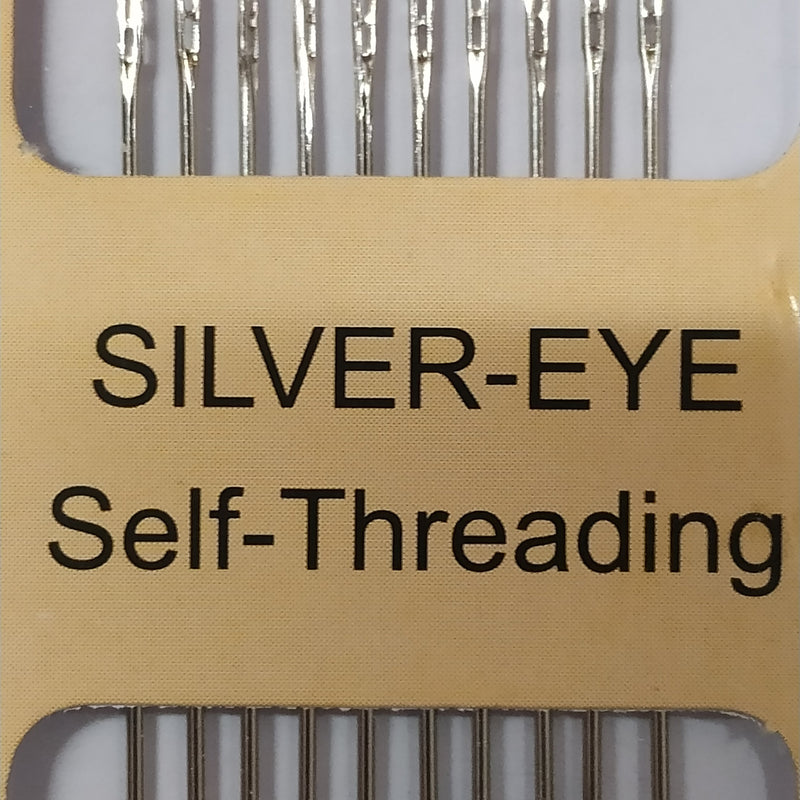 Self-Threading Hand Needles | Silver Eye | 10 Pack - Shop Fabrics, Cushions & Dressmaking Supplies online - Fabric Family