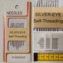 Self-Threading Hand Needles | Silver Eye | 10 Pack - Shop Fabrics, Cushions & Dressmaking Supplies online - Fabric Family