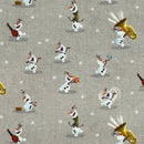 Olaf Frozen Disney Cotton Fabric | Width - 140cm/55inch - Shop Fabrics, Cushions & Dressmaking Supplies online - Fabric Family