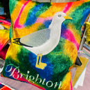Seagull Brighton Cushion | Embroidery Cushion | Velvet Back - Shop Fabrics, Cushions & Dressmaking Supplies online - Fabric Family
