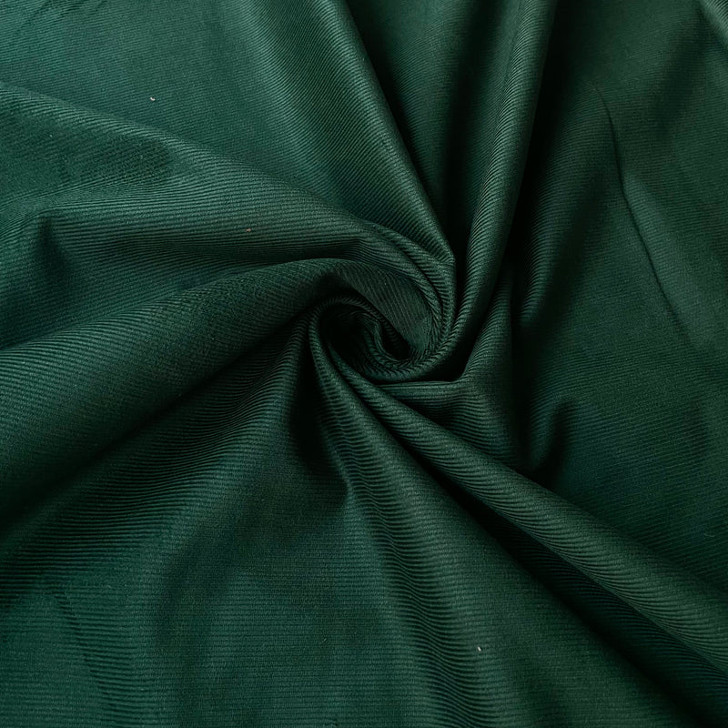Green Needlecord Fabric | Width - 140cm/55inch