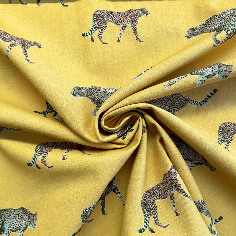 Памучен плат Cheetah | Ширина - 150 см/59 инча