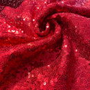 Red Sequins Fabric | Width - 140cm/55inch