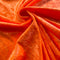 Orange Crushed Velvet Fabric | Width - 148cm/58inch