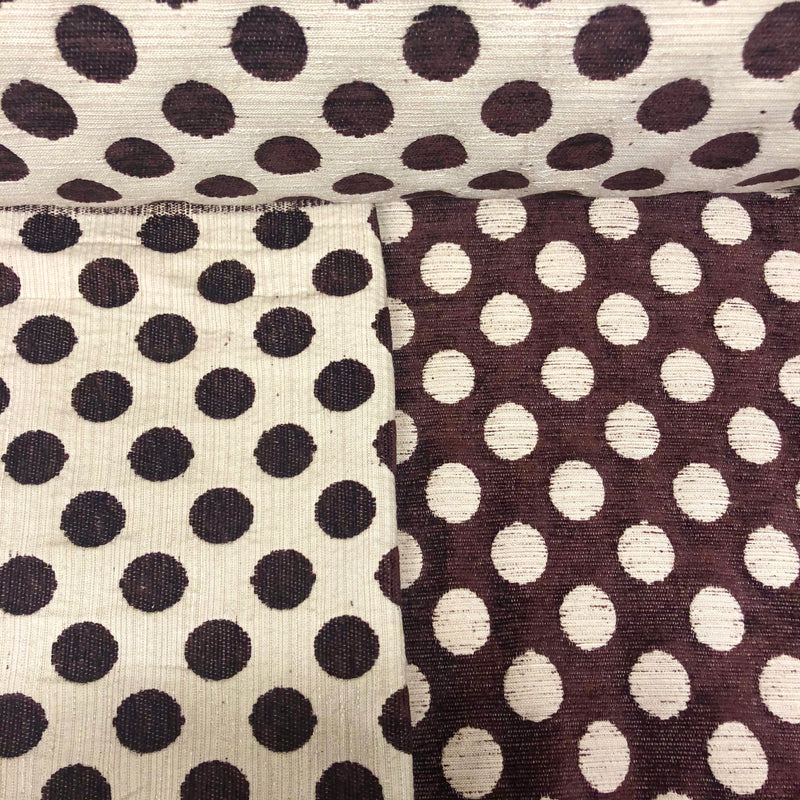 Double Sided, Furnishing & Upholstery Thick Cotton Fabric | Spots Print - Shop Fabrics, Cushions & Dressmaking Supplies online - Fabric Family