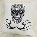 Skeleton Cushion | Embroidery Cushion | Home Decor