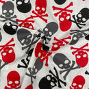 Skeletons Polycotton Fabric | Width - 115cm/45inch - Shop Fabrics, Cushions & Dressmaking Supplies online - Fabric Family