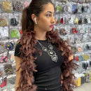 Brown Feather Boa | Marabou - Shop Fabrics, Cushions & Dressmaking Supplies online - Fabric Family