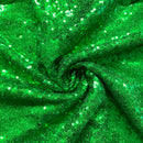 Green Sequins Fabric | Width - 140cm/55inch