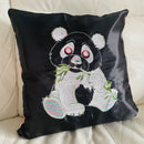 Panda Cushion | Embroidery Cushion | Home Decor