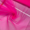 Неоново розова мрежеста тъкан | Ширина - 150 см/59 инча