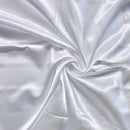Бяла сатенена тъкан | Ширина - 150 см/59 инча