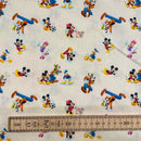 Mickey Mouse & Friends Disney Cotton Fabric | Width - 140cm/55inch - Shop Fabrics, Cushions & Dressmaking Supplies online - Fabric Family