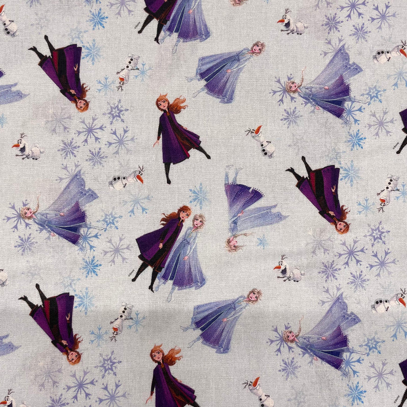 Frozen Disney Cotton Fabric | Width - 140cm/55inch - Shop Fabrics, Cushions & Dressmaking Supplies online - Fabric Family