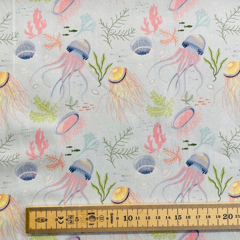 Jellyfish Cotton Fabric | Width - 150cm/59inch