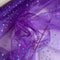 Purple Glitter Dot Organza Fabric | Width - 150cm/59inch
