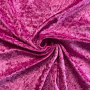 Pink Crushed Velvet Fabric | Width - 148cm/58inch