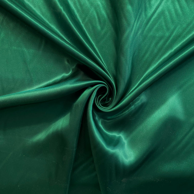 Green Satin Fabric | Width - 150cm/59inch