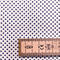 Тъмносин органичен памук на точки | Широчина - 160 см/63 инча