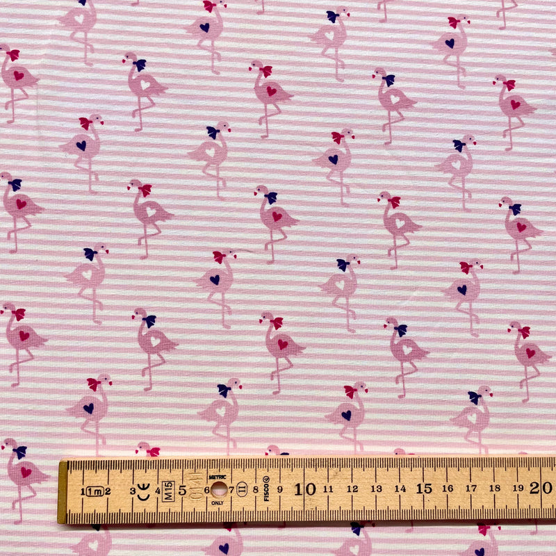 Фламинго памучен трико | Широчина - 148 см/58 инча