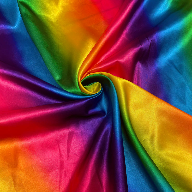 Копринен сатен Rainbow | Ширина - 150 см/59 инча