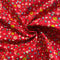 Органичен памучен плат с червени цветя | Широчина - 160 см/63 инча