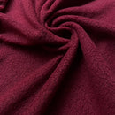Burgundy Red Fleece Fabric | Width - 150cm/59inch