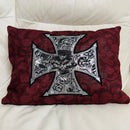 Skull Cross Cushion | Embroidery Cushion | Home Decor
