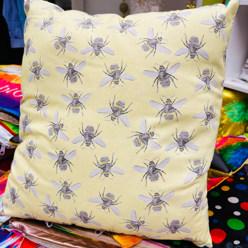 Bees Cushion | Fabric Family Cushions - Shop Fabrics, Cushions & Dressmaking Supplies online - Fabric Family