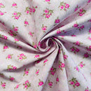 Органичен памучен плат Pink Roses | Широчина - 160 см/63 инча