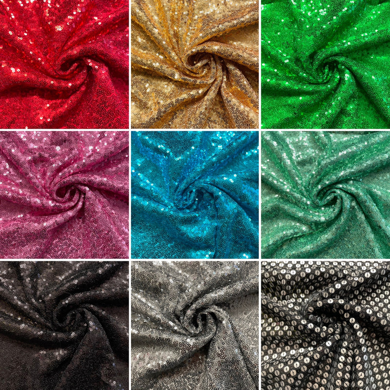 Swatch of Sequins Fabric | Width - 140cm/55inch