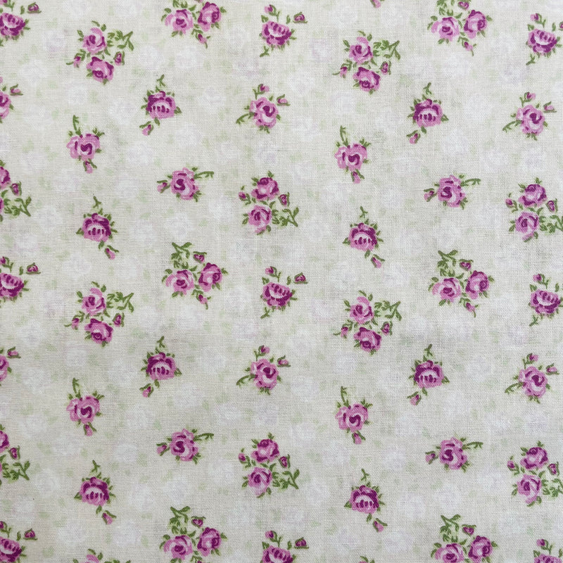 Люлякови рози Органичен памучен плат | Широчина - 160 см/63 инча