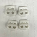 White Toggles | Cord Lock End | Stoppers - Shop Fabrics, Cushions & Dressmaking Supplies online - Fabric Family