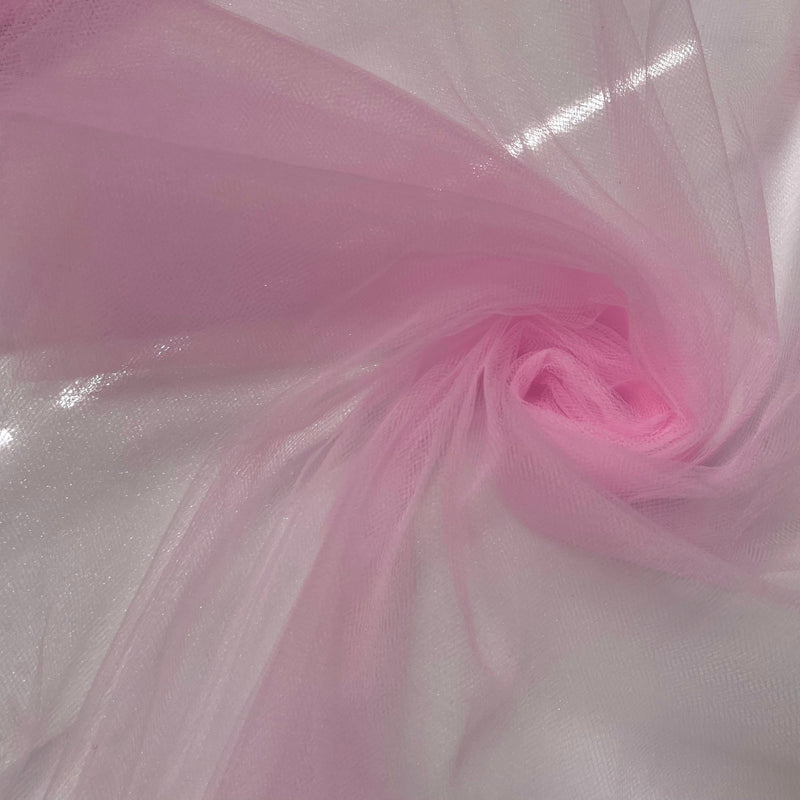 Pink Net Mesh Fabric | Width - 240cm/94inch