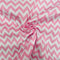 Pink Chevron Polycotton Fabric | Width - 115cm/45inch - Shop Fabrics, Cushions & Dressmaking Supplies online - Fabric Family