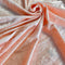Peach Crushed Velvet Fabric | Width - 148cm/58inch