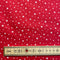Red Stars Organic Cotton Fabric | Width - 160cm/63inch