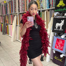 Burgundy Red Feather Boa | Marabou - Shop Fabrics, Cushions & Dressmaking Supplies online - Fabric Family