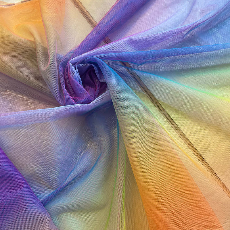 Rainbow Net Fabric | Width - 140cm/55inch