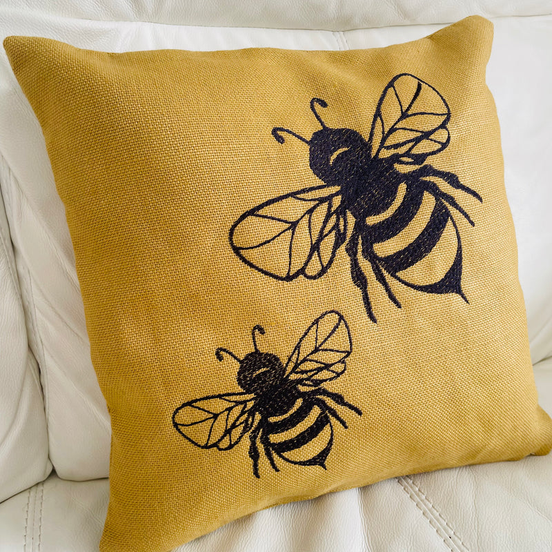 Пчелна възглавница | Възглавница за бродиране | Домашен декор