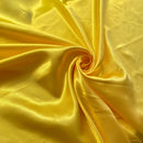 Yellow Satin Fabric | Width - 150cm/59inch