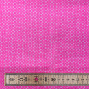 Pin Spots Pink Polycotton Fabric | Width - 115cm/45inch - Shop Fabrics, Cushions & Dressmaking Supplies online - Fabric Family