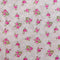 Pink Roses Organic Cotton Fabric | Width - 160cm/63inch