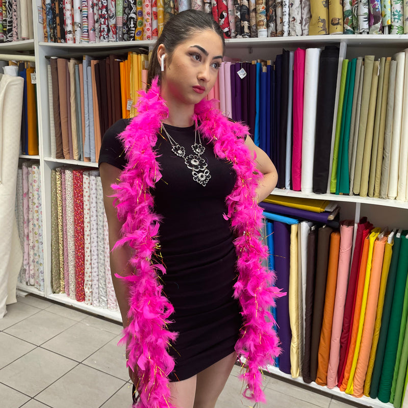 Pink Feather Boa | Marabou - Shop Fabrics, Cushions & Dressmaking Supplies online - Fabric Family