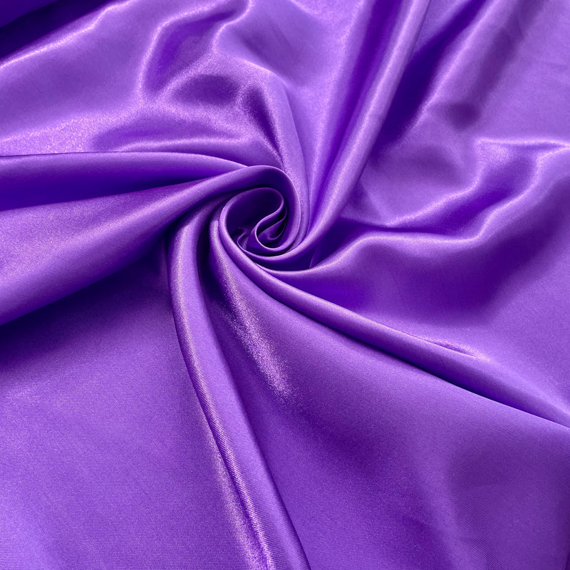 Purple Satin Fabric | Width - 150cm/59inch