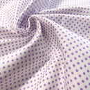 Purple Polka Dots Organic Cotton Fabric | Width - 160cm/63inch