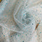 Baby Blue Glitter Dot Organza Fabric | Width - 150cm/59inch